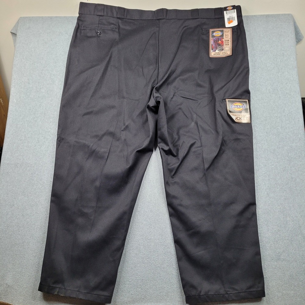 Dickies Double Knee Work Pants Mens 58x32 Black Multi Use Pocket 85283BK - Picture 5 of 7